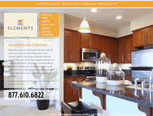 Tablet Screenshot of elementsapts.com